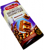 Шоколад Победа Пористый Молочный 65 гр/3 шт (195гр) в спайке
